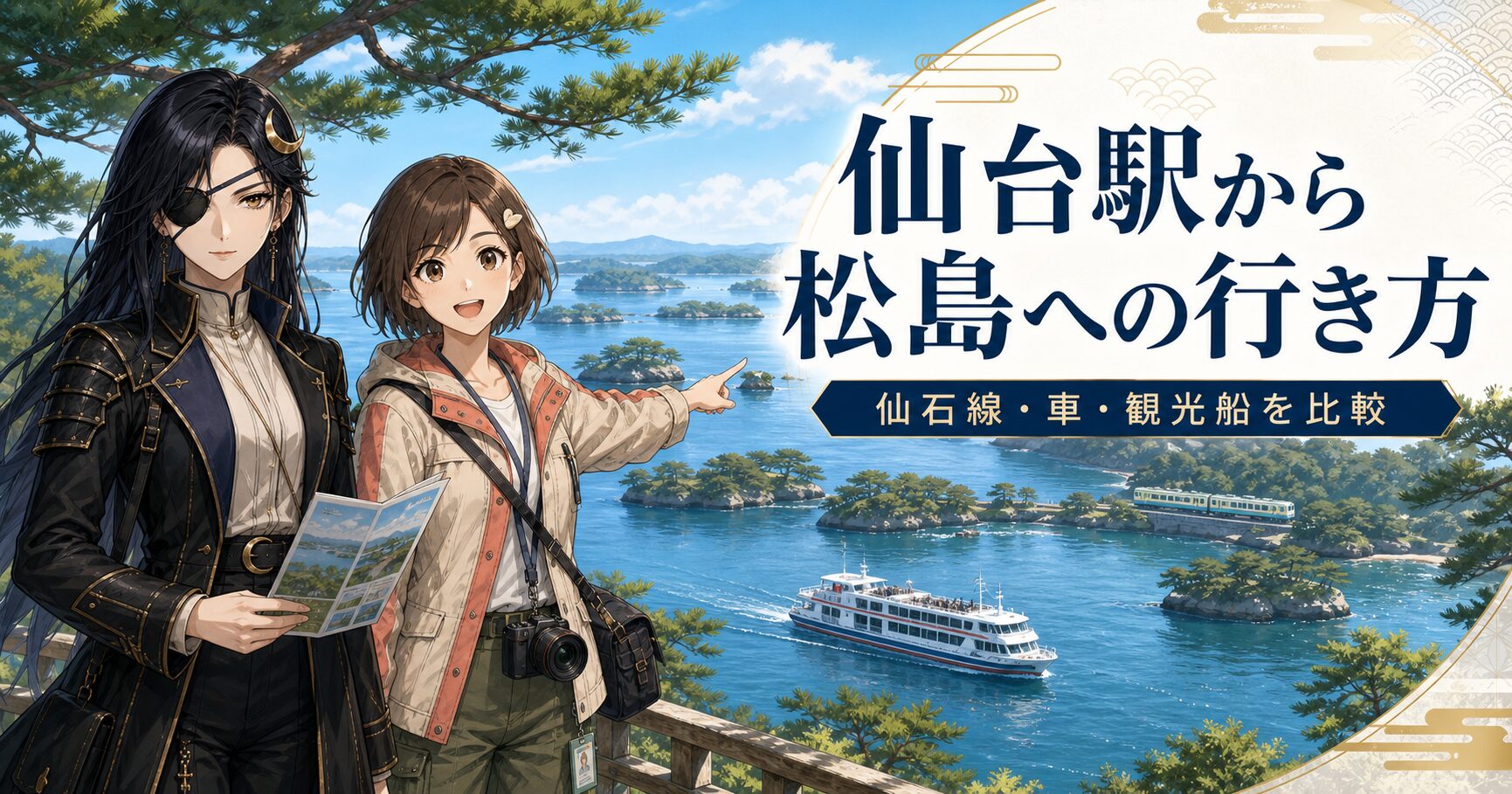 仙台駅から松島への行き方｜仙石線・車・観光船を比較