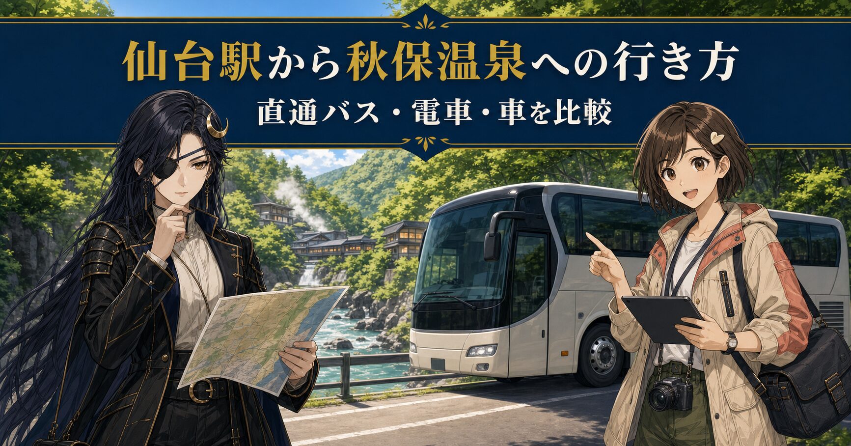 仙台駅から秋保温泉への行き方｜直通バス・電車・車を比較