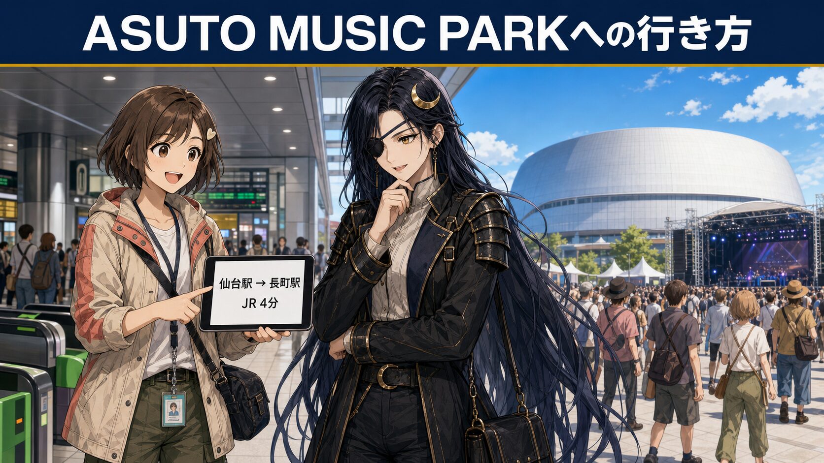 ASUTO MUSIC PARK 2026への行き方｜仙台駅から長町駅・ゼビオアリーナへのアクセス