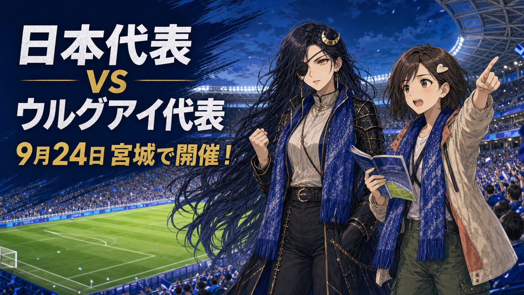 サッカー日本代表対ウルグアイ代表が宮城で開催！日程・チケット・アクセス