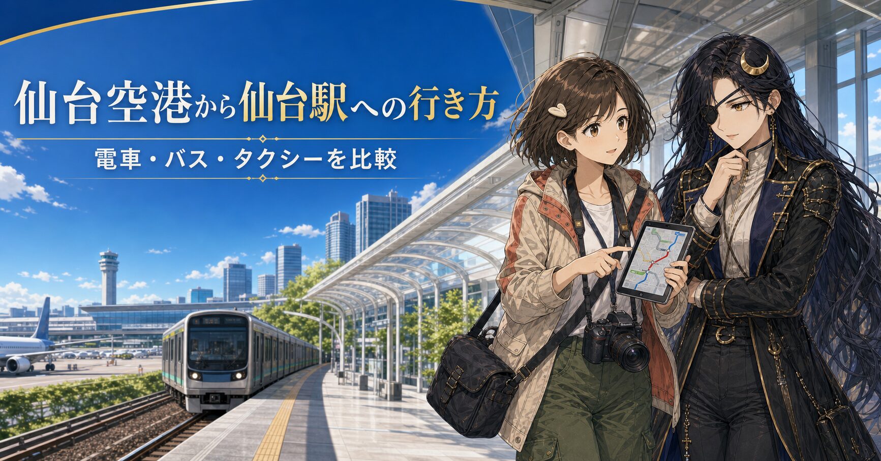 仙台空港から仙台駅への行き方｜電車・バス・タクシーを比較