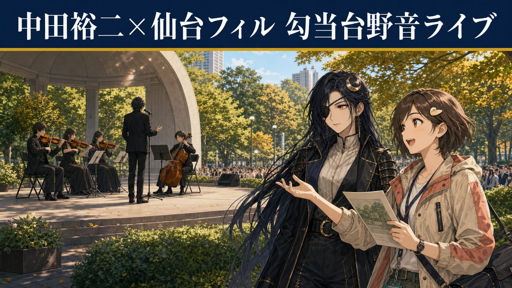 中田裕二が勾当台公園で仙台フィルと共演｜日程・チケット・行き方