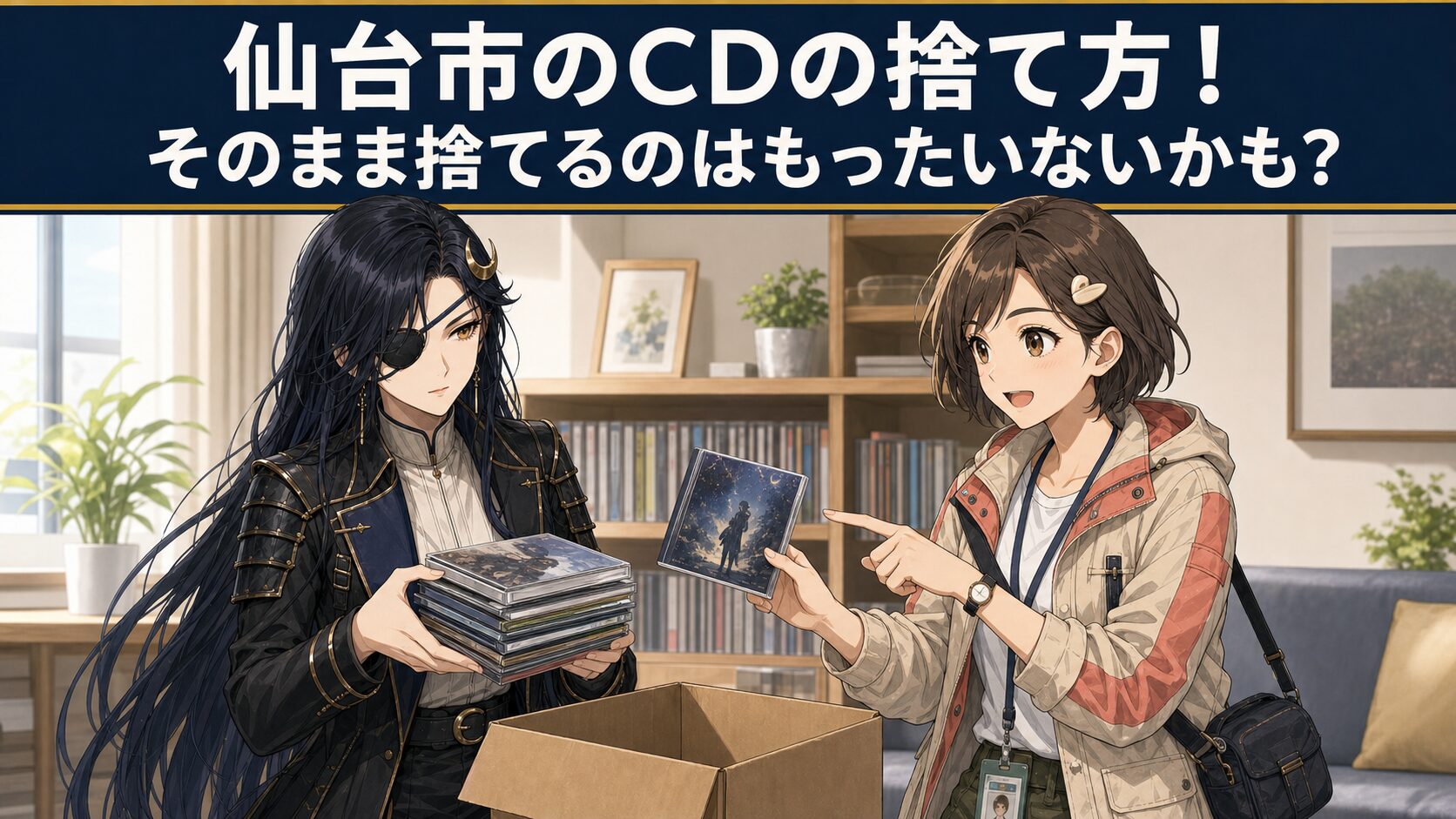 仙台市のCDの捨て方と捨てる前の査定を紹介する記事アイキャッチ