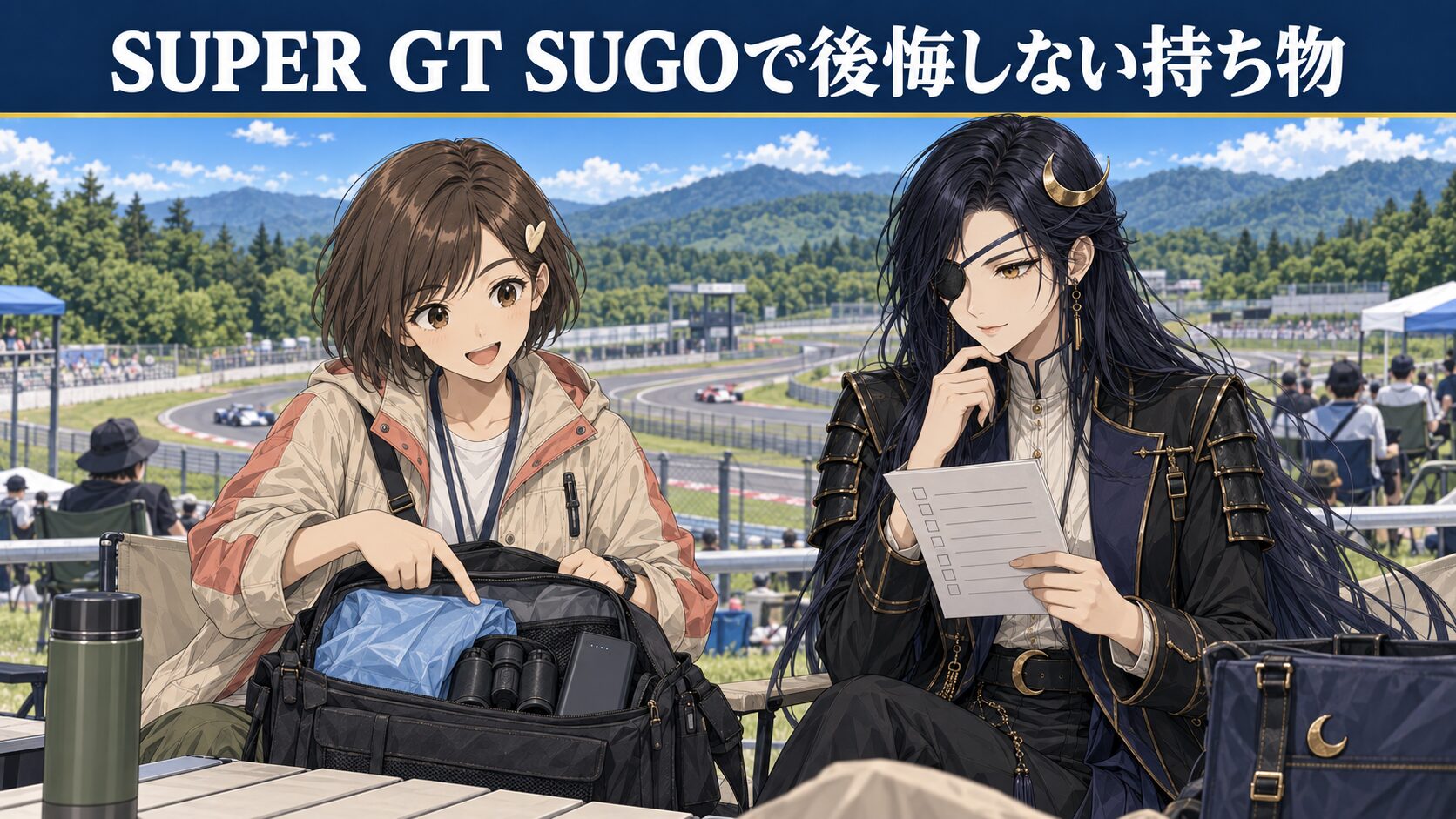 SUPER GT SUGOで後悔しない持ち物を紹介するアイキャッチ